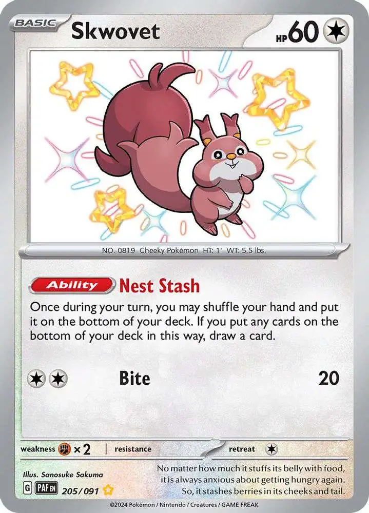 skwovet shiny pokemon card Skwovet - 090/078 - SV1V: Violet ex [ART RARE] [Near Mint] main image 1
