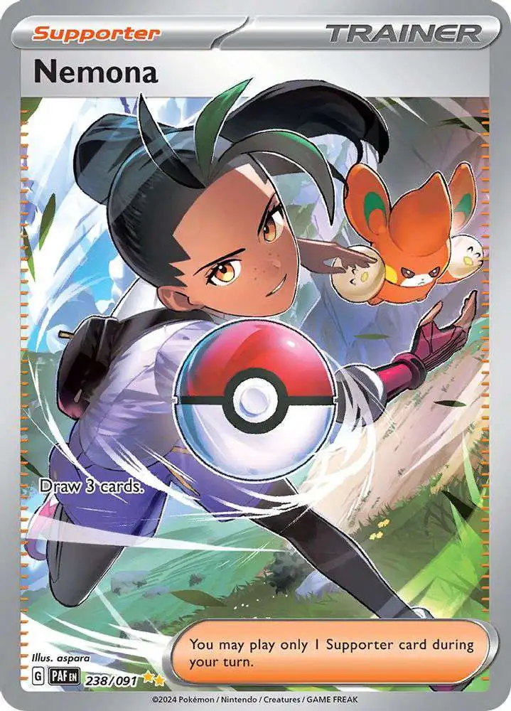Pokemon Trading Card Game Paldean Fates Single Card Special Illustration Rare Nemona 238 Special Illustration Rare - ToyWiz Pokemon Trading Card Game Paldean Fates Single Card Special Illustration Rare Nemona 238 Special Illustration Rare - ToyWiz