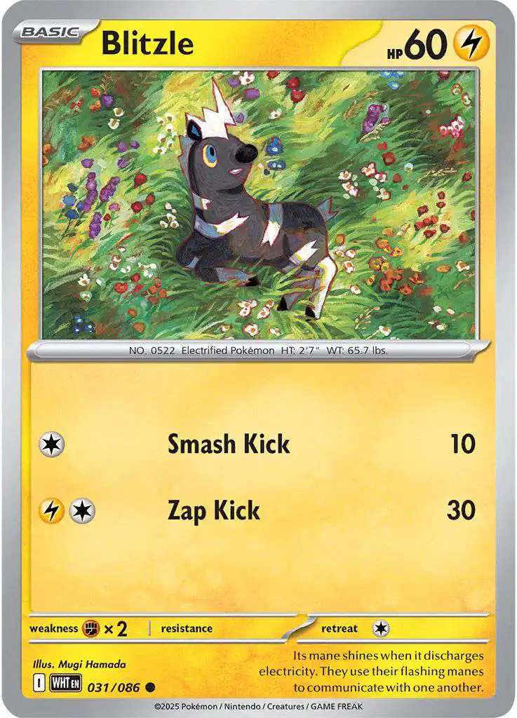 Pokemon Trading Card Game White Flare Common Blitzle #31
