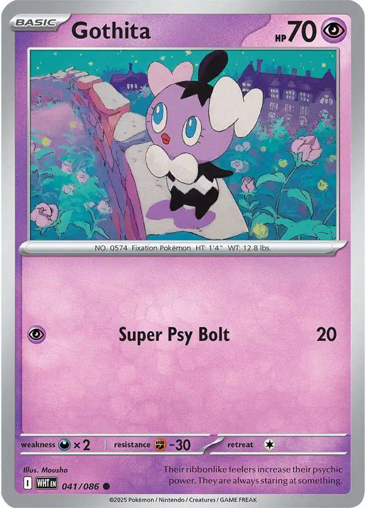 Pokemon Trading Card Game White Flare Common Gothita #41