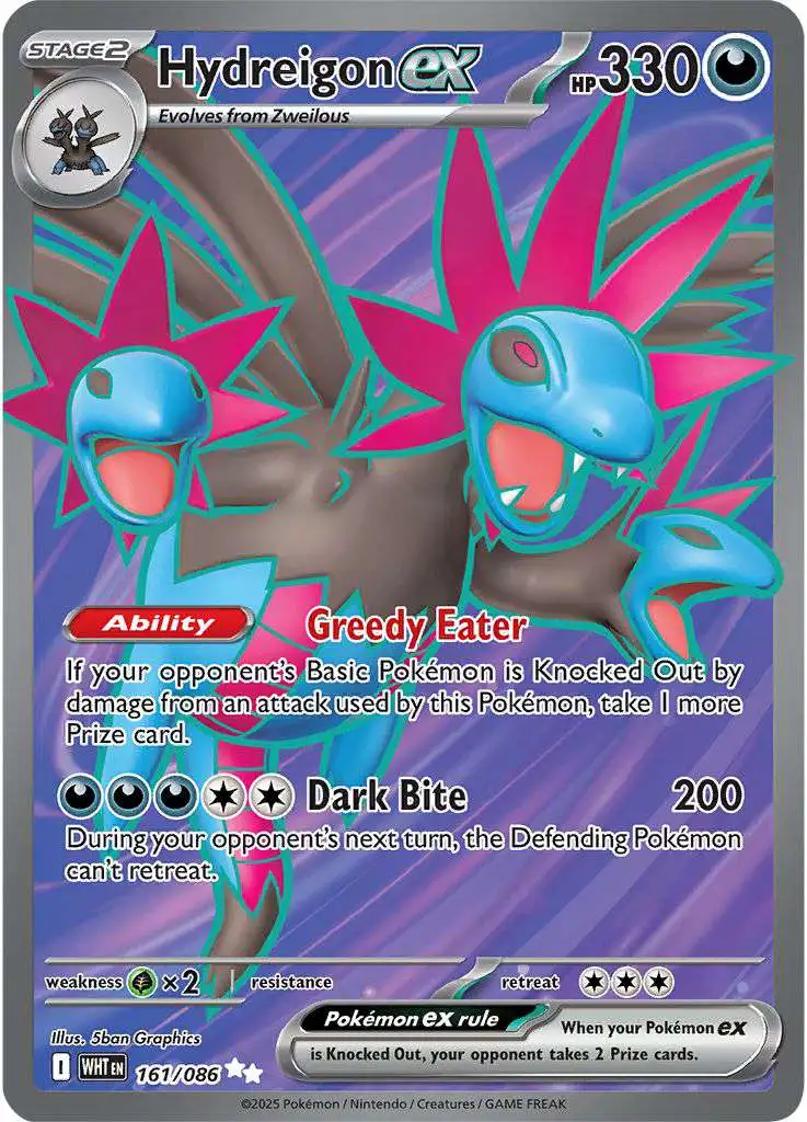 Pokemon Trading Card Game White Flare Single Card Ultra Rare Hydreigon ex  161 - ToyWiz