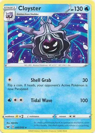 Pokemon Trading Card Game Sword & Shield Base Set Rare Cloyster #41