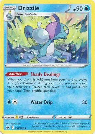 Pokemon Trading Card Game Sword & Shield Base Set Uncommon Drizzile #56