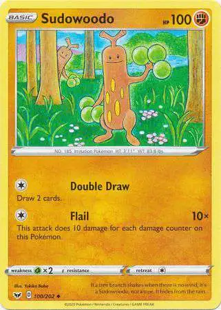 Pokemon Trading Card Game Sword & Shield Base Set Uncommon Sudowoodo #100