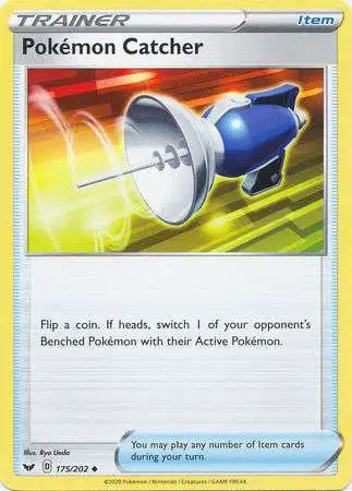 Trading Card Game Sword & Shield Base Set Uncommon Pokemon Catcher #175