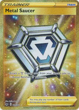 Pokemon Trading Card Game Sword & Shield Base Set Secret Rare Metal Saucer #214