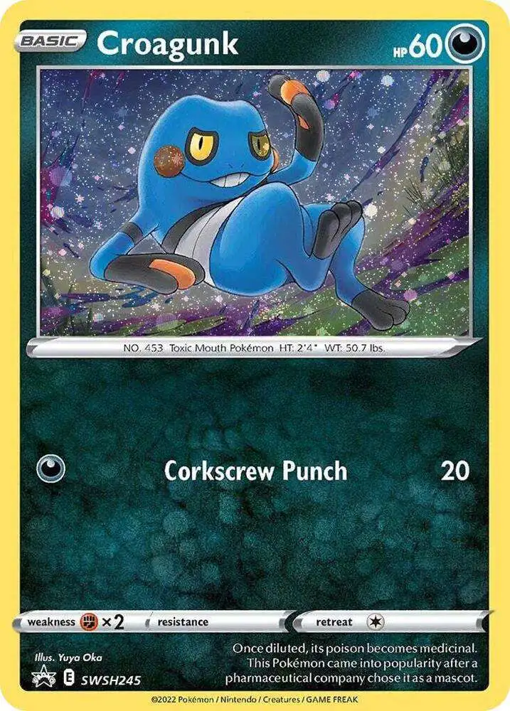 Pokemon Trading Card Game Sword & Shield Promo Croagunk SWSH245 [Full Art]