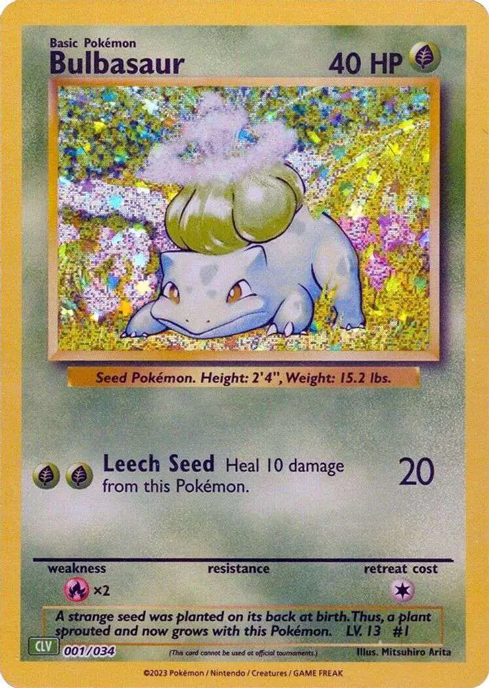 Pokemon Trading Card Game Classic Classic Collection Bulbasaur #1 [CLV]
