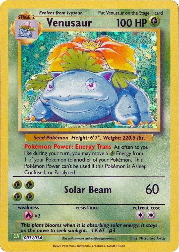 Pokemon Trading Card Game Classic Classic Collection Venusaur #3 [CLV]