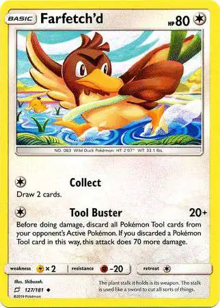 Pokemon Trading Card Game Sun & Moon Team Up Uncommon Farfetch'd #127