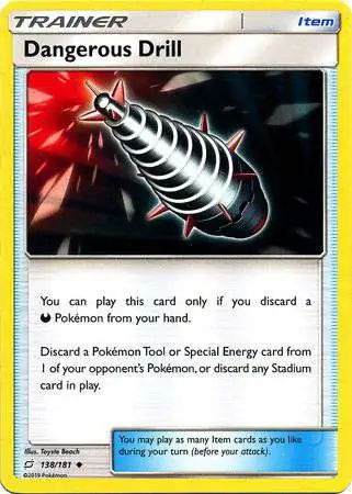 Pokemon Trading Card Game Sun & Moon Team Up Uncommon Dangerous Drill #138