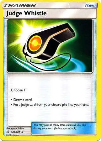 Pokemon Trading Card Game Sun & Moon Team Up Uncommon Judge Whistle #146