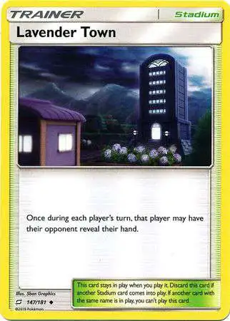 Pokemon Trading Card Game Sun & Moon Team Up Uncommon Lavender Town #147