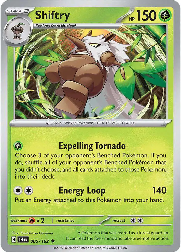 Pokemon Temporal Forces Uncommon Shiftry #5