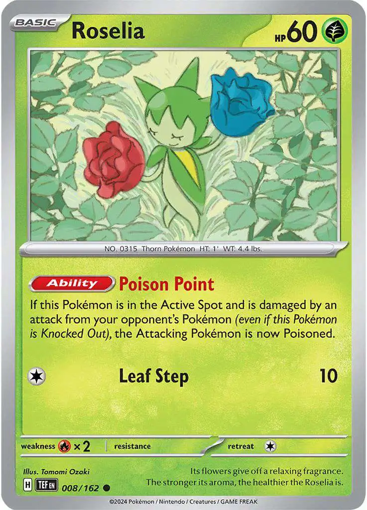 Pokemon Temporal Forces Common Roselia #8