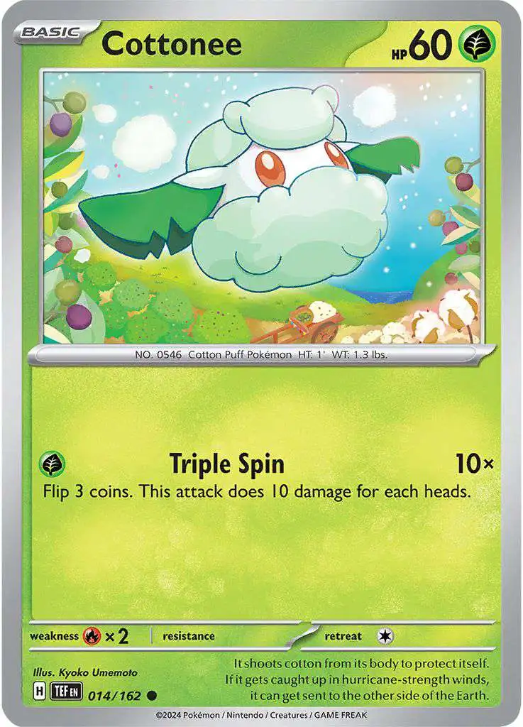 Pokemon Temporal Forces Common Cottonee #14