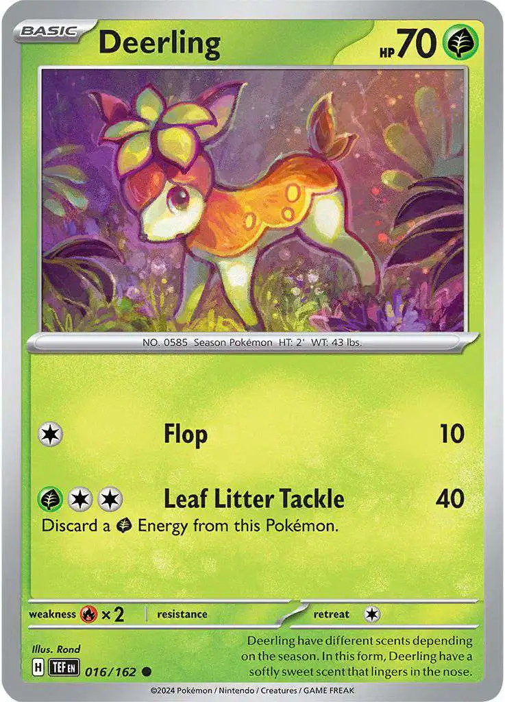 Pokemon Temporal Forces Common Deerling #16