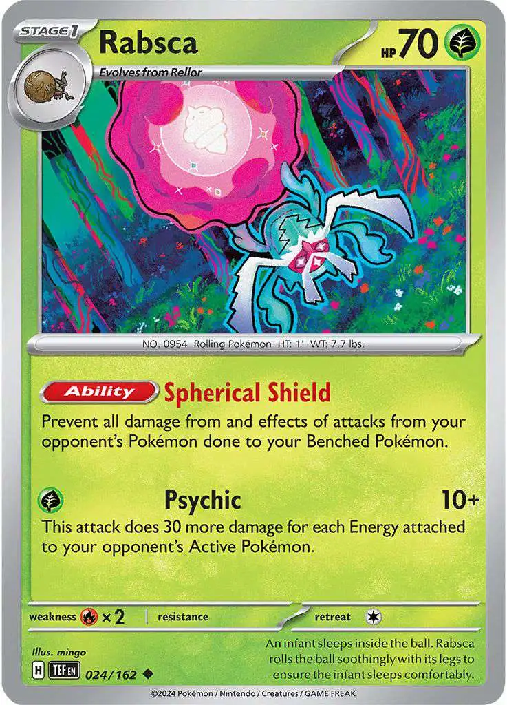 Pokemon Temporal Forces Uncommon Rabsca #24