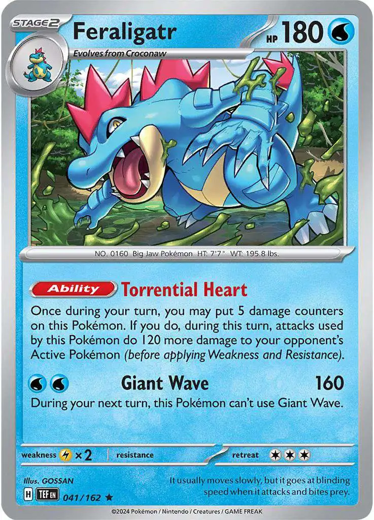 Pokemon Scarlet & Violet Temporal Forces Rare Feraligatr #41