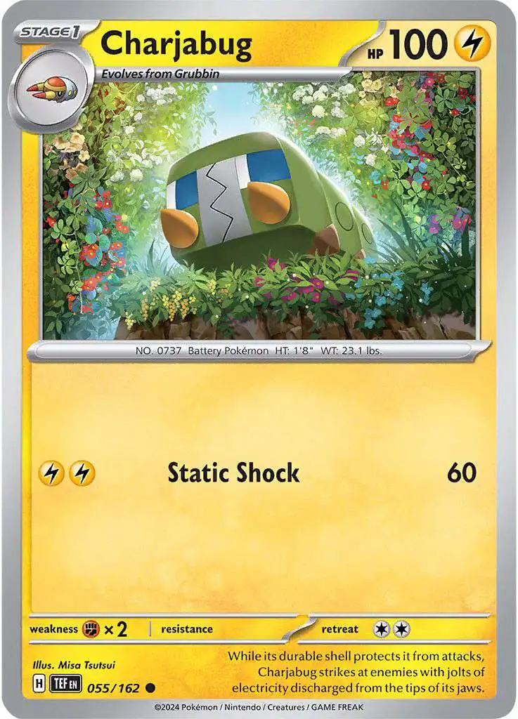 Pokemon Temporal Forces Common Charjabug #55