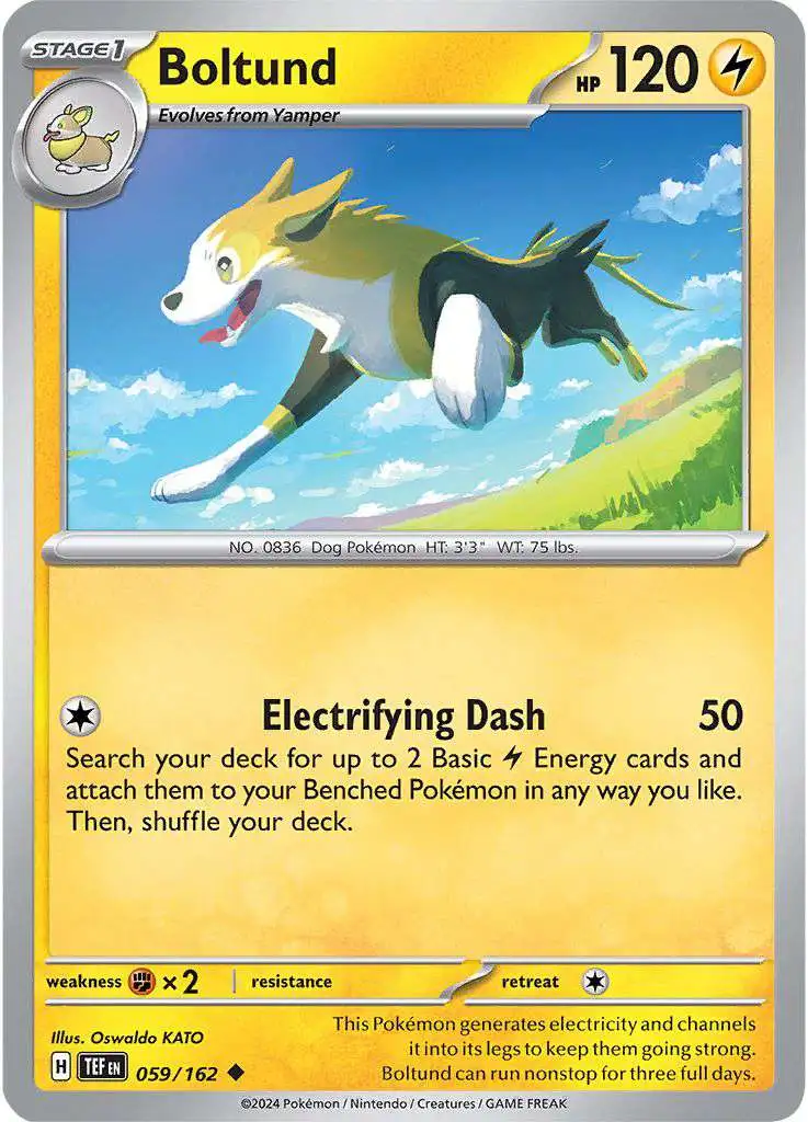 Pokemon Temporal Forces Uncommon Boltund #59