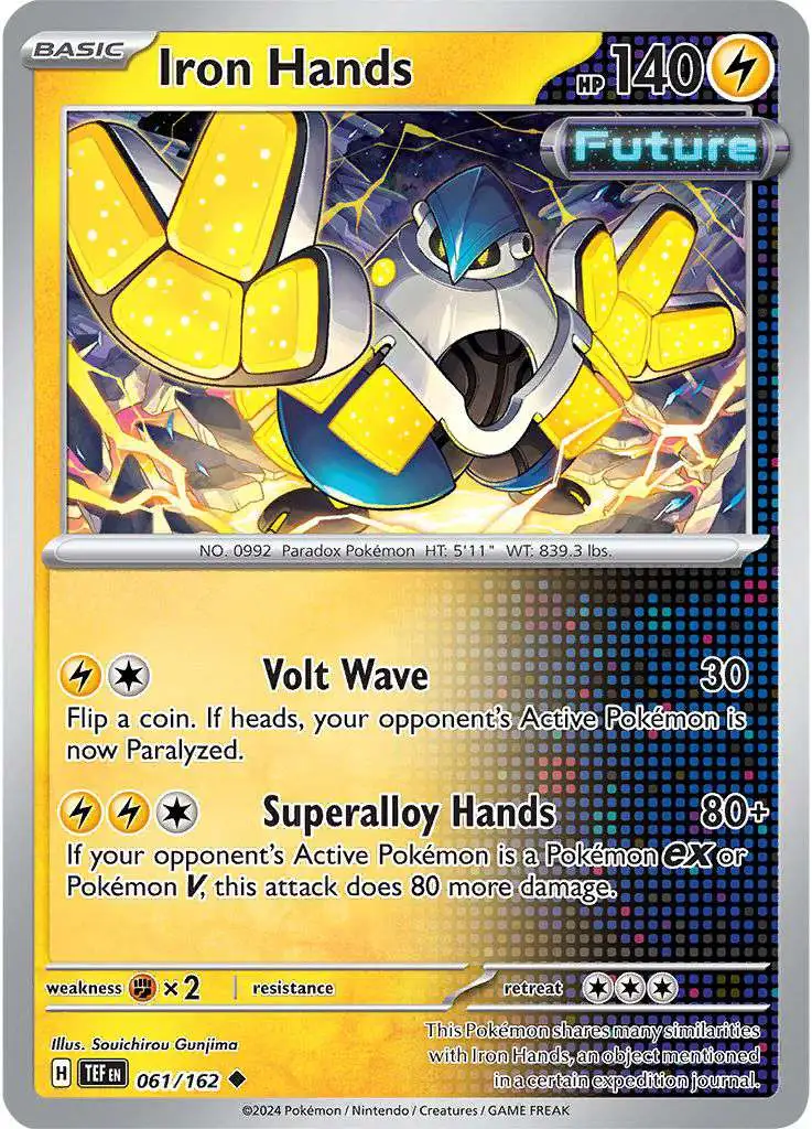 Pokemon Scarlet & Violet Temporal Forces Uncommon Iron Hands #61