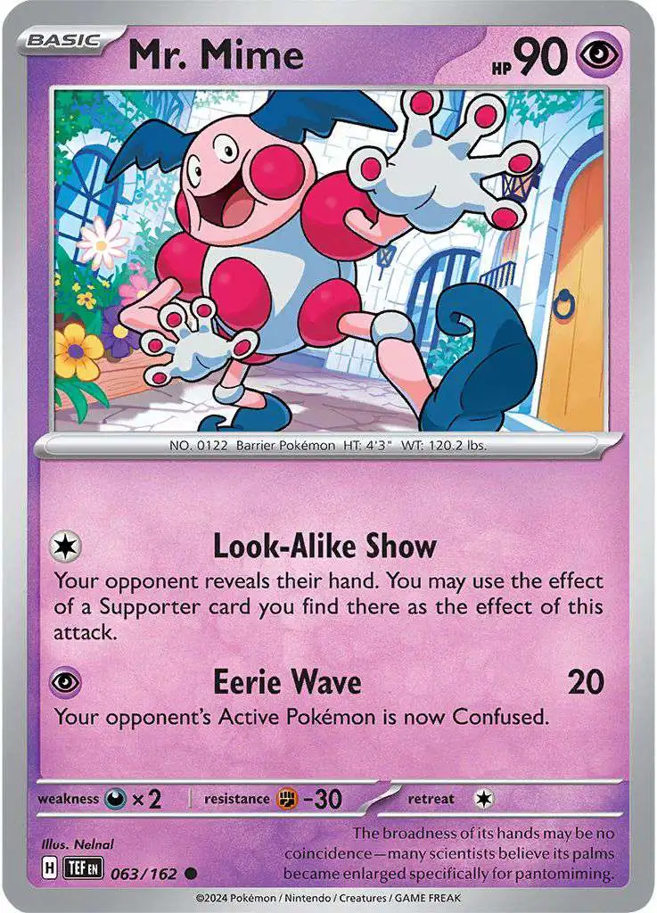 Pokemon Temporal Forces Common Mr. Mime #63
