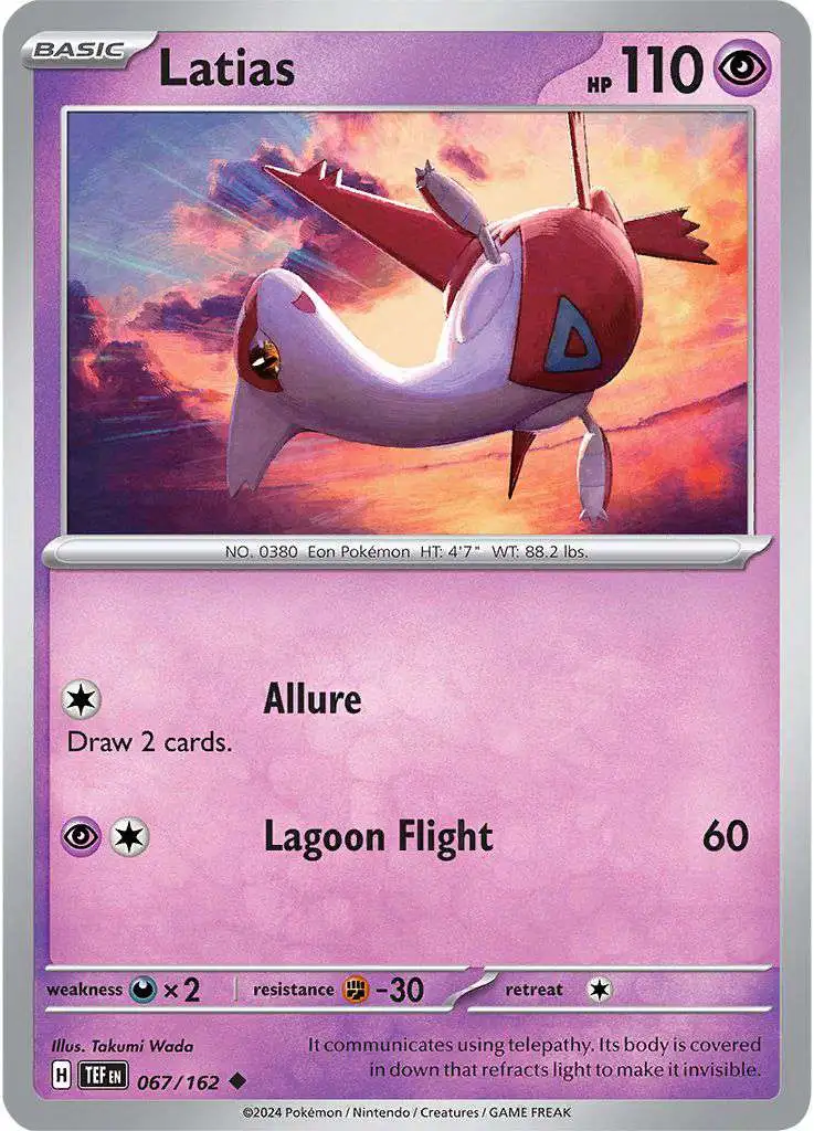 Pokemon Scarlet & Violet Temporal Forces Uncommon Latias #67
