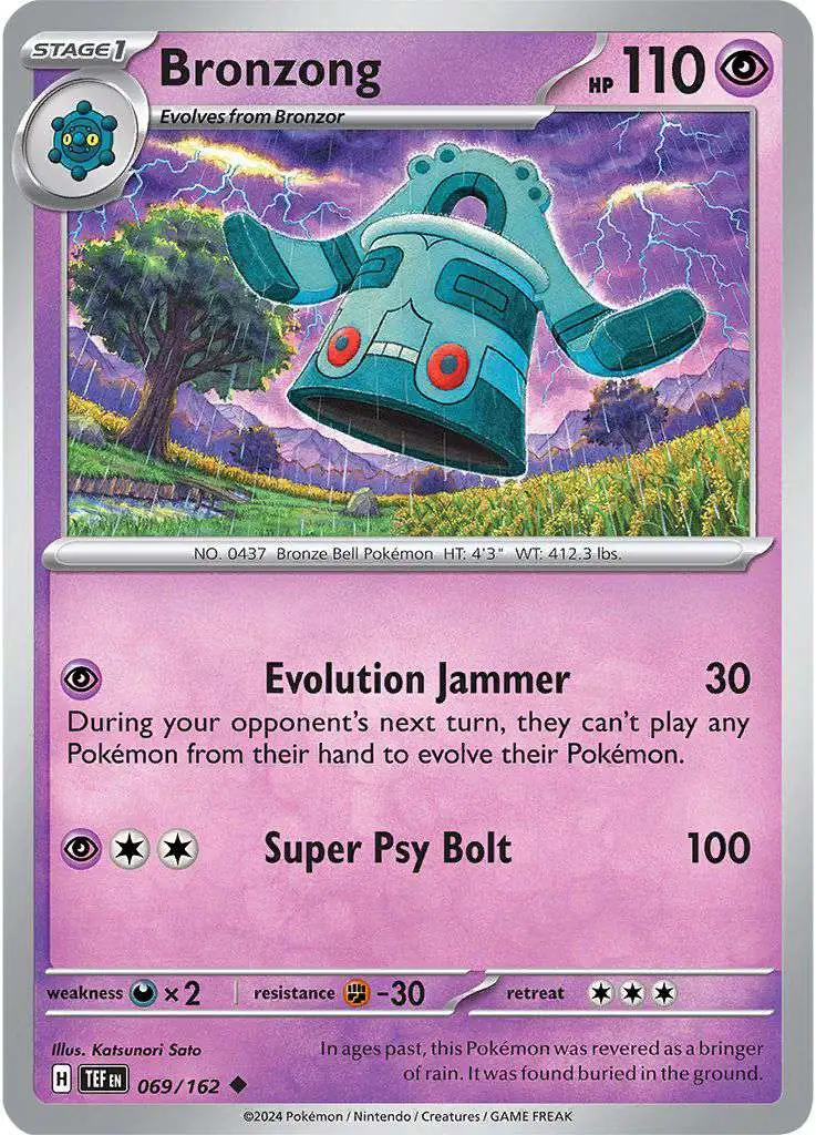 Pokemon Temporal Forces Single Card Uncommon Bronzong 69