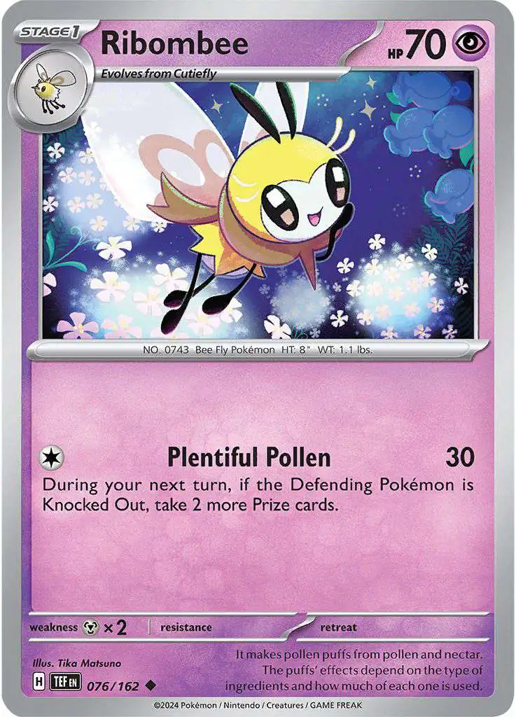 Pokemon Temporal Forces Uncommon Ribombee #76