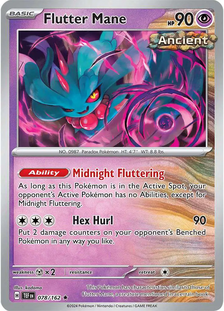 Pokemon Temporal Forces Rare Flutter Mane #78