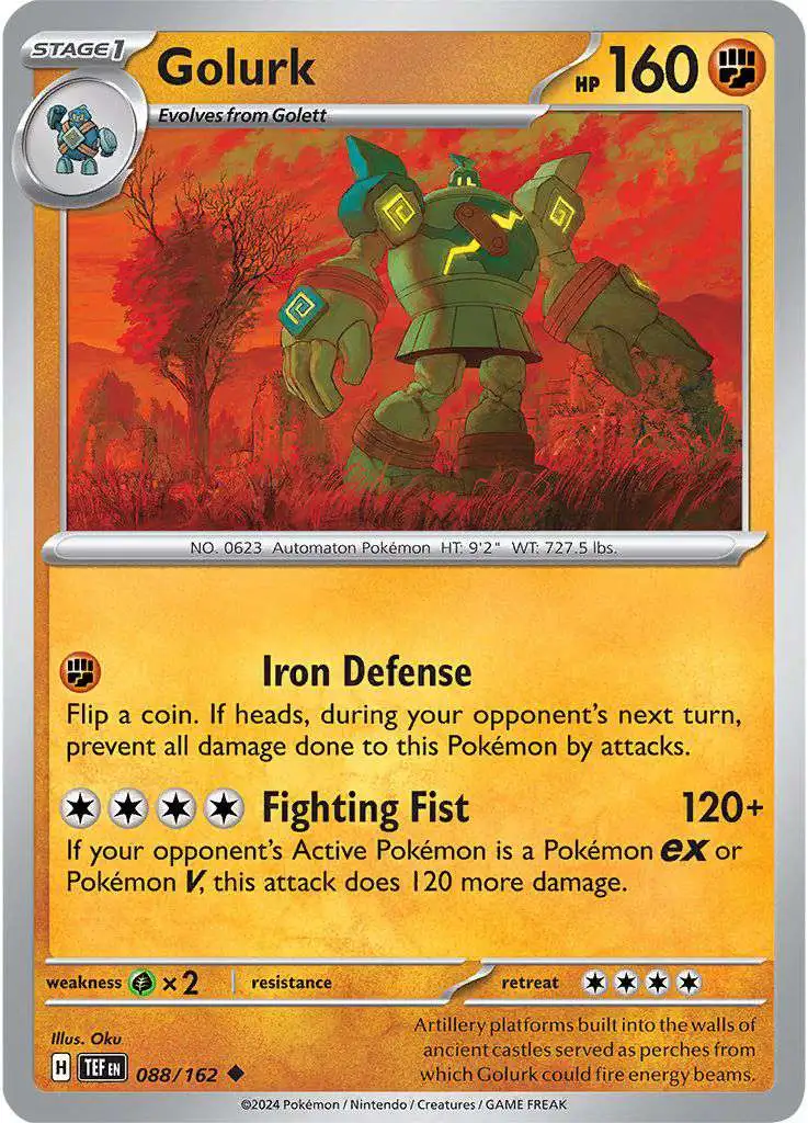 Pokemon Temporal Forces Uncommon Golurk #88