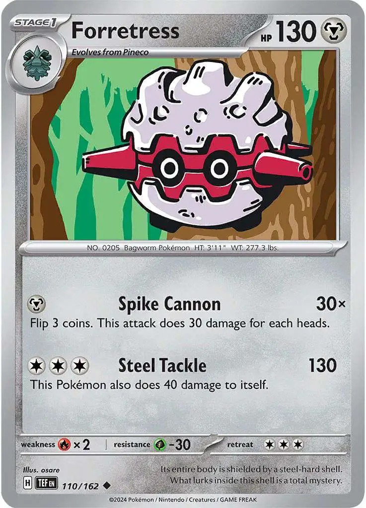 Pokemon Temporal Forces Uncommon Forretress #110