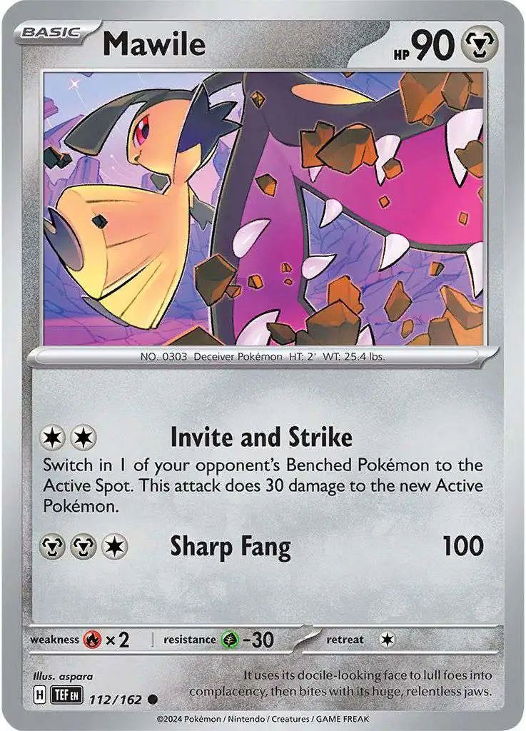 Pokemon Temporal Forces Common Mawile #112