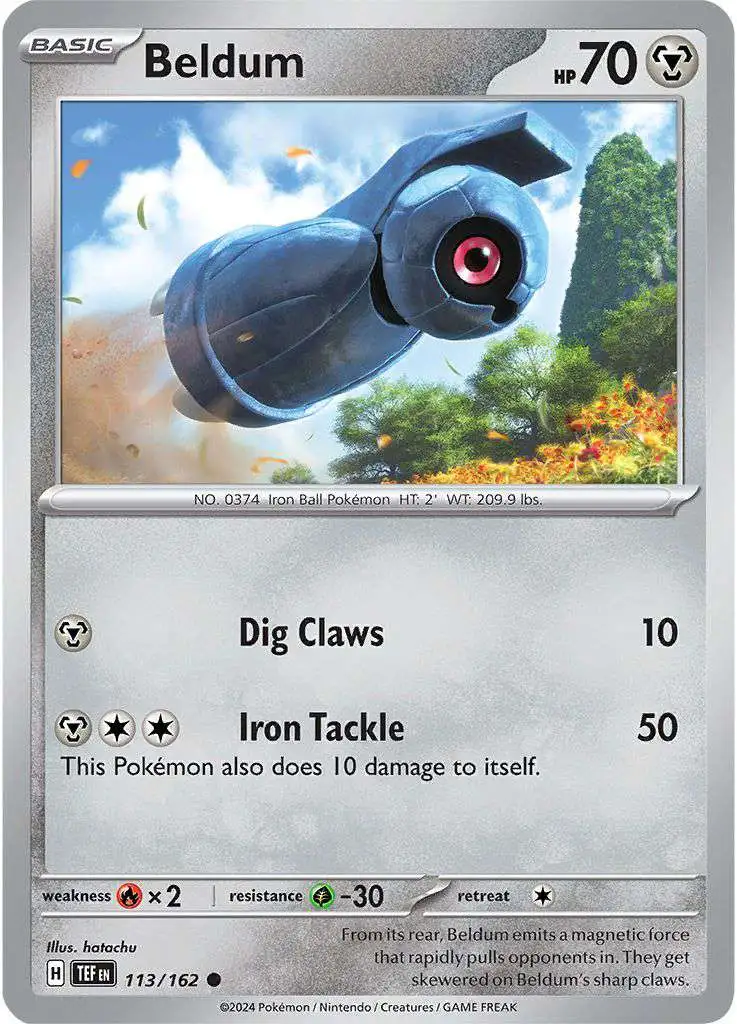 Pokemon Scarlet & Violet Temporal Forces Common Beldum #113