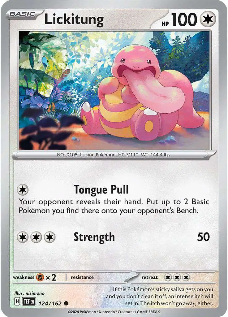 Pokemon Temporal Forces Common Lickitung #124