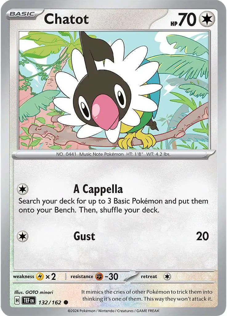 Pokemon Temporal Forces Common Chatot #132