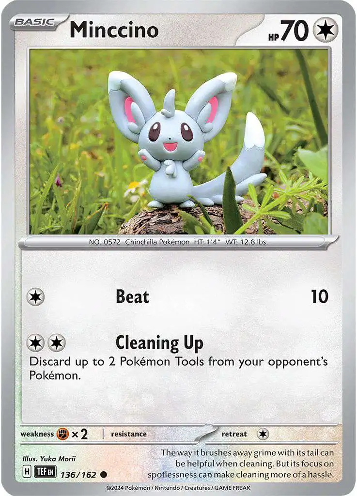 Pokemon Temporal Forces Common Minccino #136