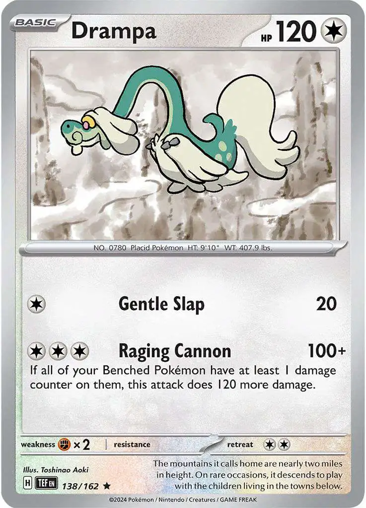 Pokemon Temporal Forces Rare Drampa #138