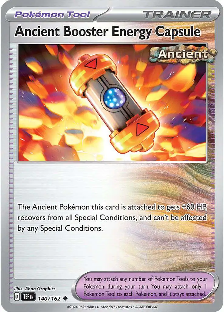 Pokemon Temporal Forces Uncommon Ancient Booster Capsule Energy #140