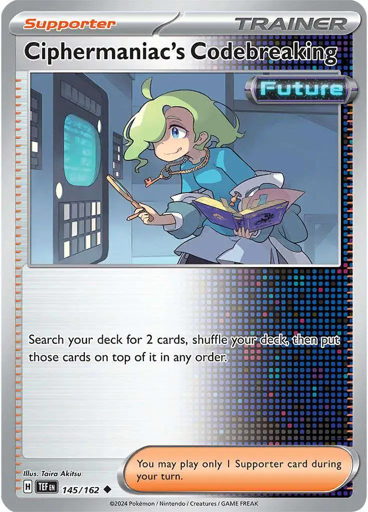 Pokemon Temporal Forces Uncommon Ciphermaniac's Codebreaking #145