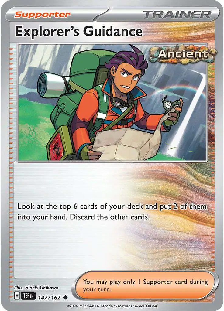 Pokemon Temporal Forces Uncommon Explorer's Guidance #147