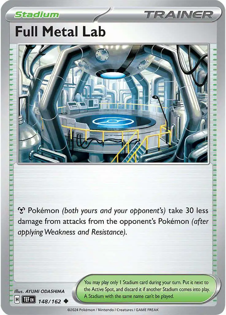Pokemon Temporal Forces Uncommon Full Metal Lab Stadium #148