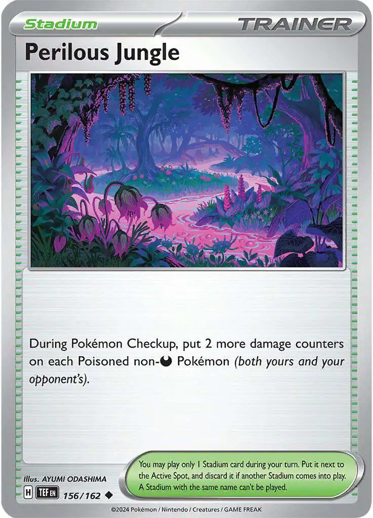 Pokemon Temporal Forces ACE SPEC Rare Perilous Jungle Stadium #156