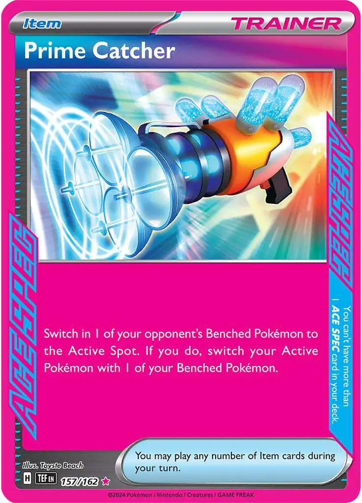 Pokemon Temporal Forces ACE SPEC Rare Prime Catcher #157