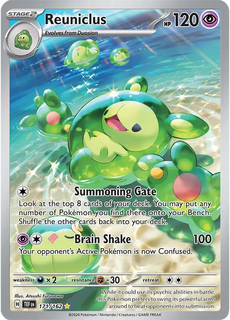 Pokemon Temporal Forces Single Card Illustration Rare Reuniclus 171 ...