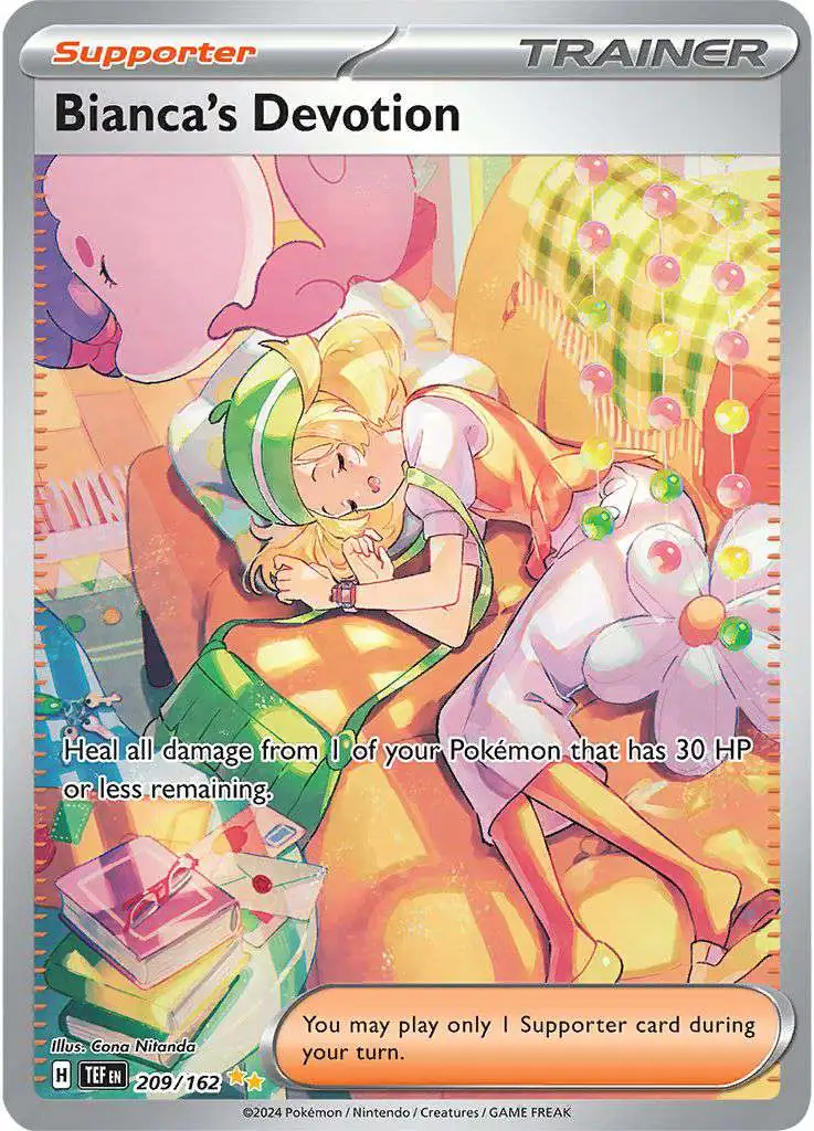 Pokemon Temporal Forces Special Illustration Rare Bianca's Devotion #209