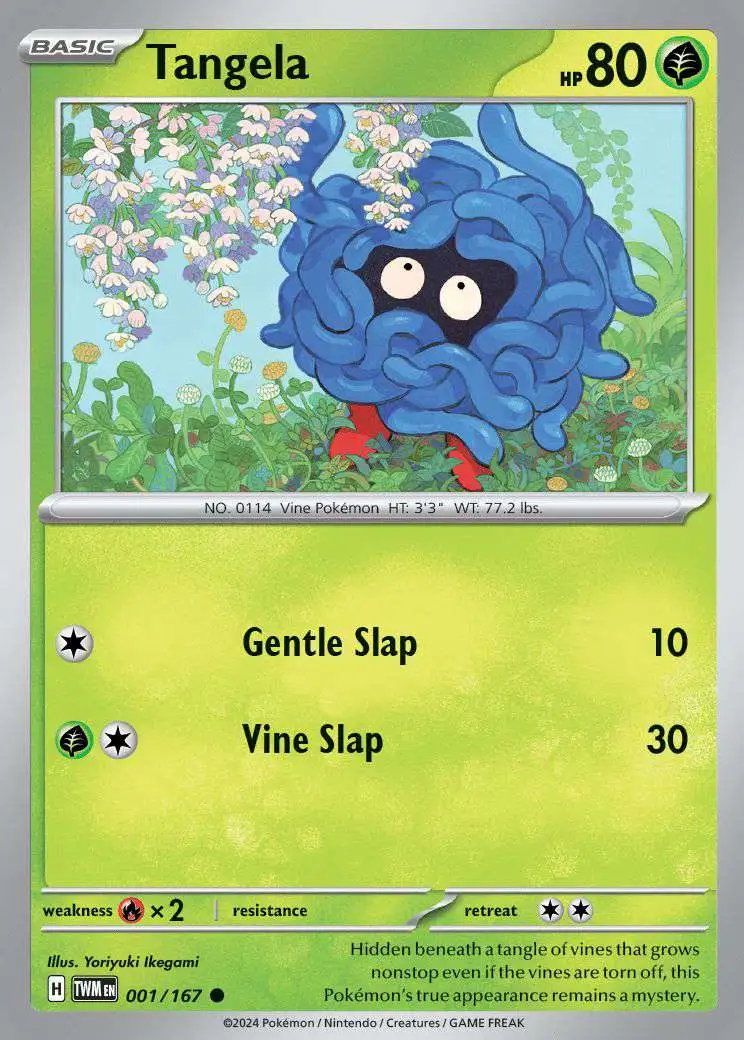 Pokemon Trading Card Game Twilight Masquerade Common Tangela #1