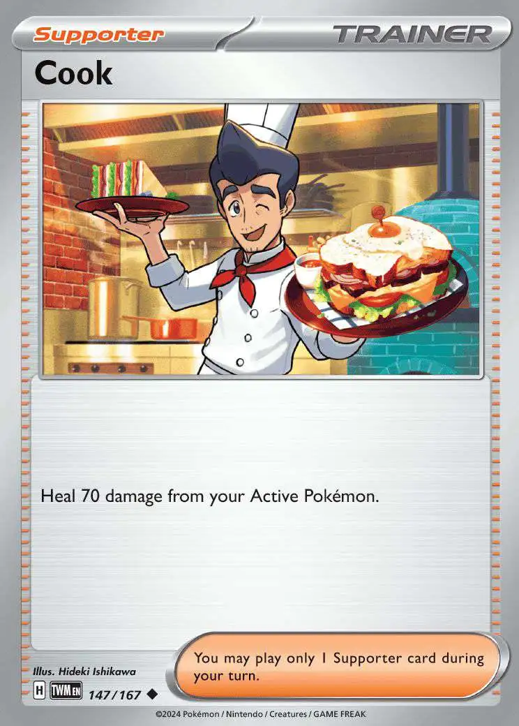 Pokemon Trading Card Game Twilight Masquerade Single Card Uncommon Cook 147  - ToyWiz