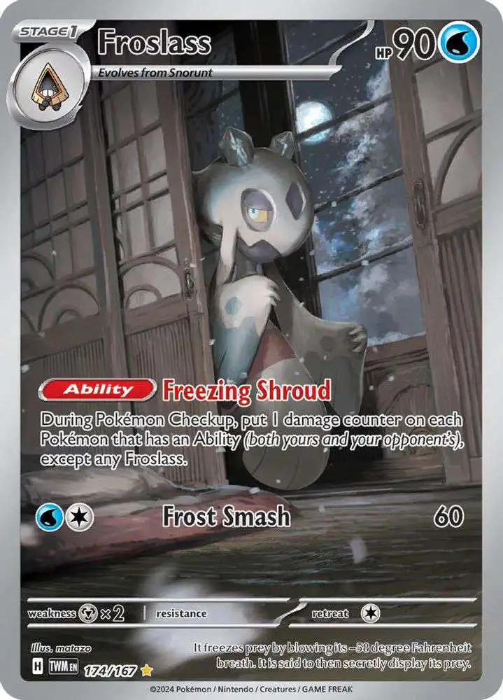 Pokemon Trading Card Game Scarlet & Violet Twilight Masquerade Illustration Rare Froslass #174